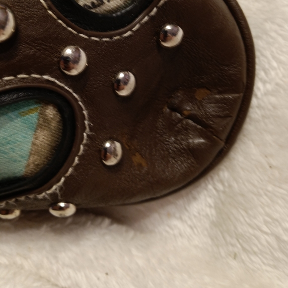 Turquoise Crossbody Vintage Handbag - Picture 6 of 10